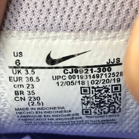 Nike Air‎ Max Oketo Gray Blue Mesh Running Shoes Low Top Lace Up Womens Size 6 - Picture 6 of 8